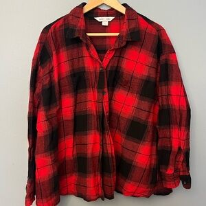 Old Navy Flannel Boyfriend Shirt